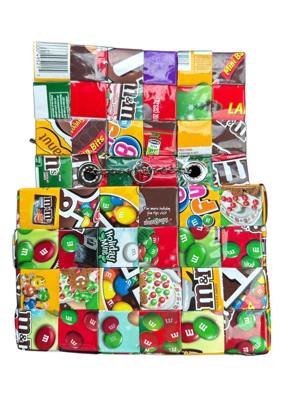 MITZ Handcrafted M&M Wrapper Crossbody Bag - Picture 7 of 8